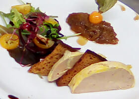 Terrine de foie gras mi-cuit et pain d'épice- Christelle Vergnaud, traiteur à Bergerac, traiteur mariage