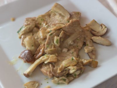 Escalope de veau aux cèpes